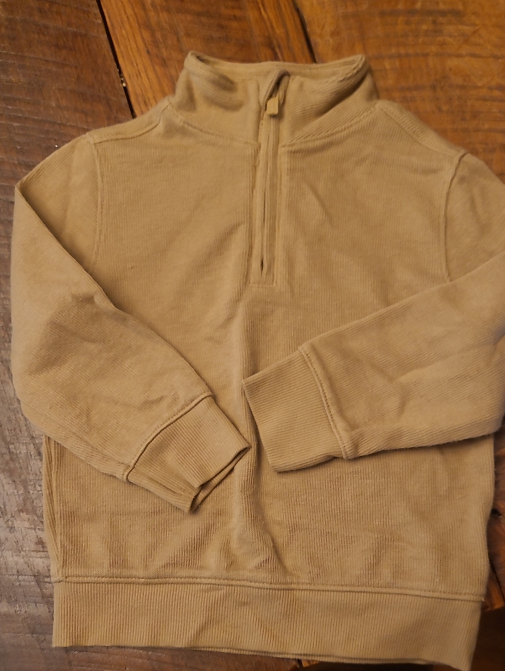 Old Navy Tan Quarter-Zip Pullover